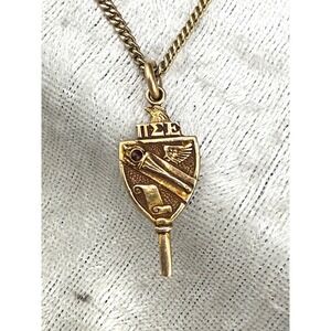 Vintage Fraternity Tie Tack 12K GF Signed Anson Gold Tone Pi Tau Sigma